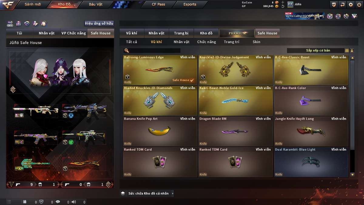 shop acc cf uy tin gia re